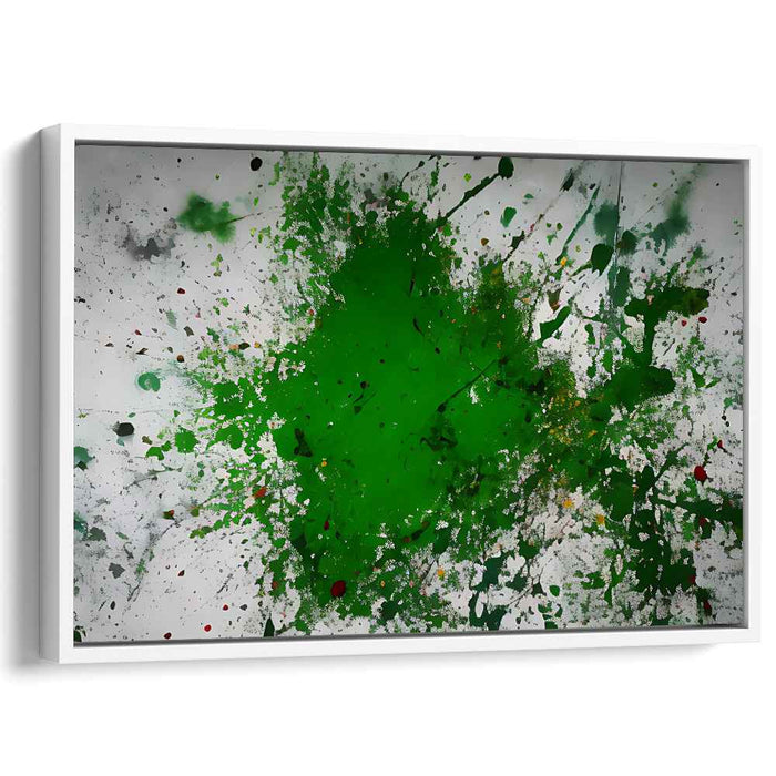 Green Abstract Splatter #124
