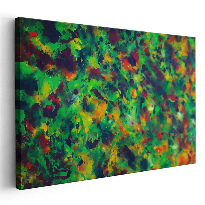 Vivid Emotion Parade: Abstract Expressionist Canvas Art