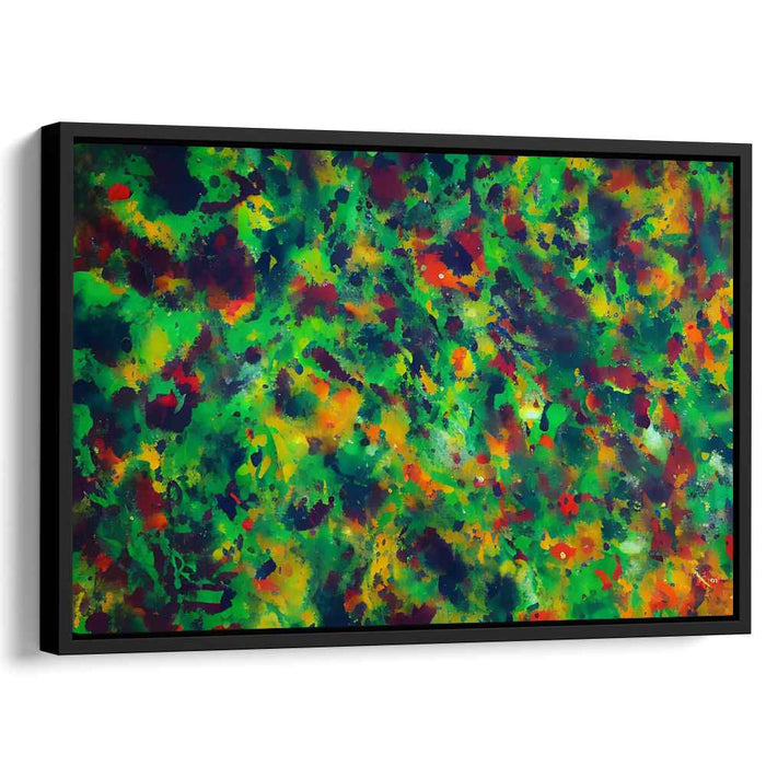 Vivid Emotion Parade: Abstract Expressionist Canvas Art