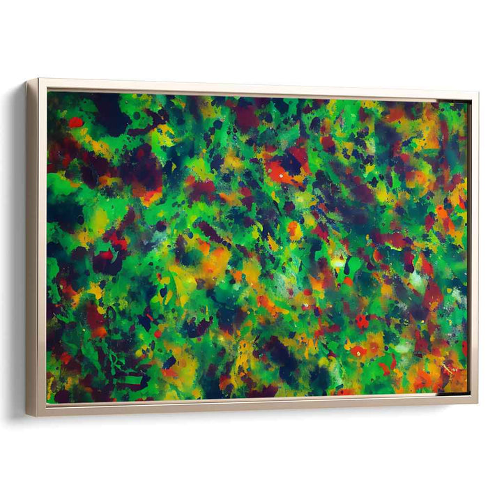Vivid Emotion Parade: Abstract Expressionist Canvas Art