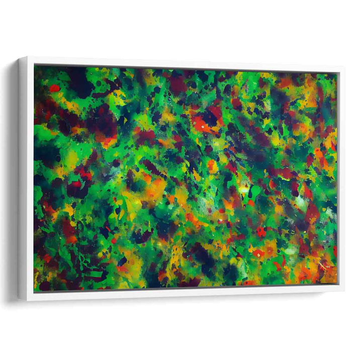 Vivid Emotion Parade: Abstract Expressionist Canvas Art