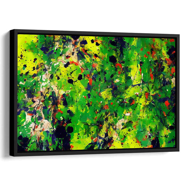 Green Abstract Splatter #133