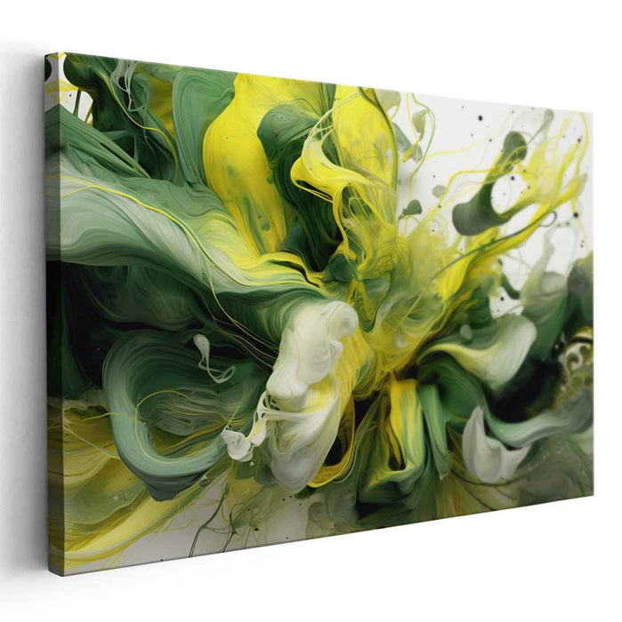 Ethereal Dance of Nature: Abstract Expressionist Canvas Art Print