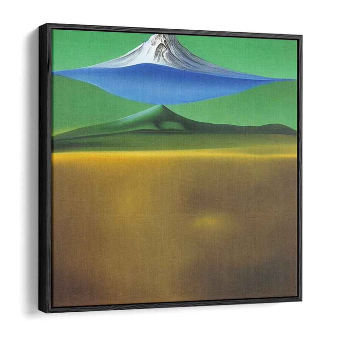 Inverted Summit: Surreal Landscape with Dreamlike Mountain Canvas Art