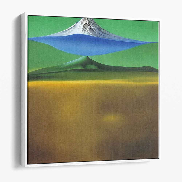 Inverted Summit: Surreal Landscape with Dreamlike Mountain Canvas Art