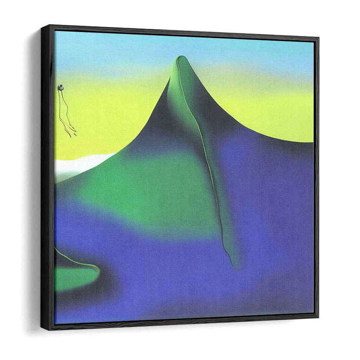 Gravity Shifts: Surrealist Abstract Mountain Canvas Art Print