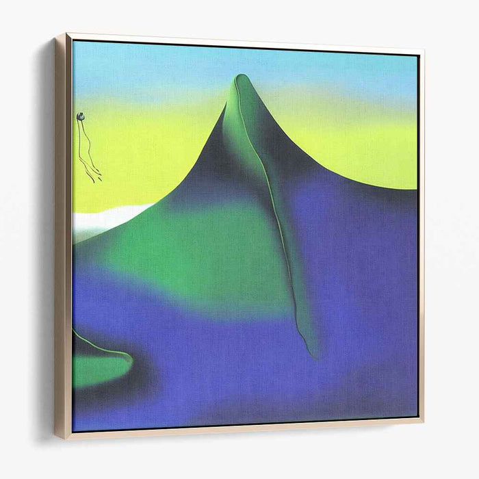 Gravity Shifts: Surrealist Abstract Mountain Canvas Art Print