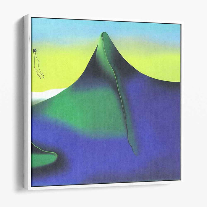 Gravity Shifts: Surrealist Abstract Mountain Canvas Art Print