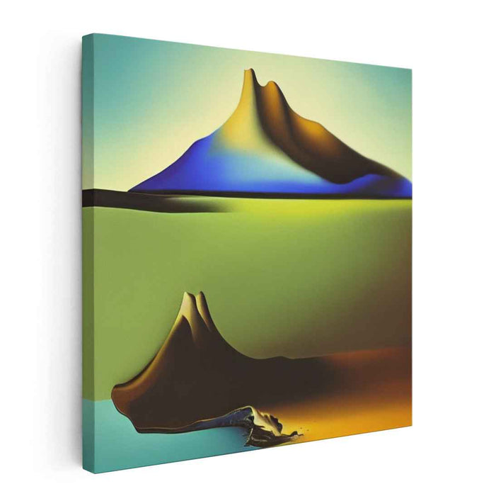 Tranquility Unveiled: A Tranquil Landscape Fusion Canvas Art