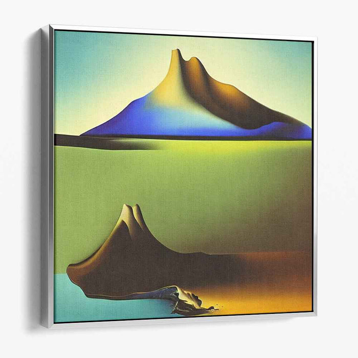 Tranquility Unveiled: A Tranquil Landscape Fusion Canvas Art