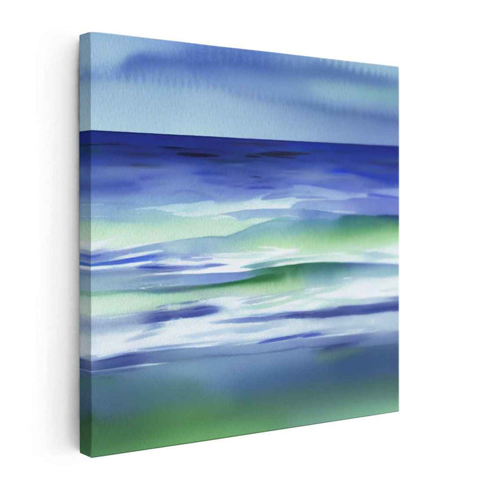 Green Watercolor Sea #001