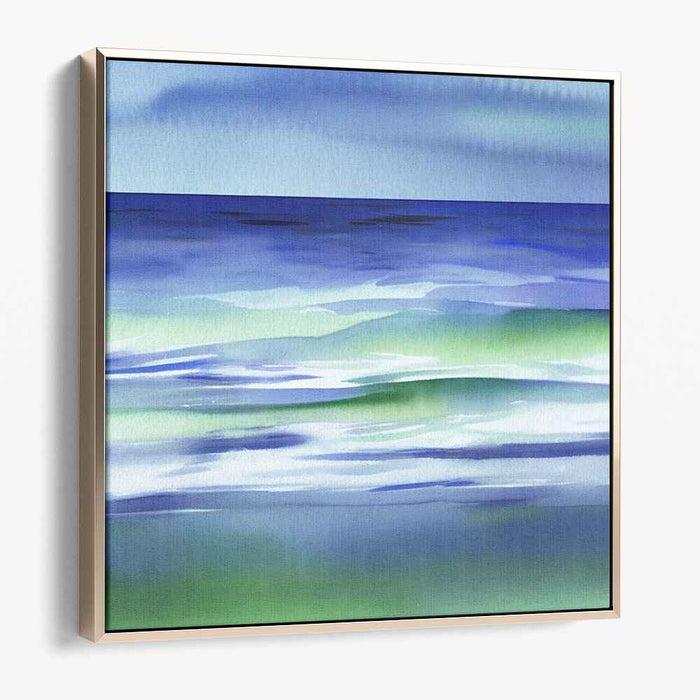 Green Watercolor Sea #001