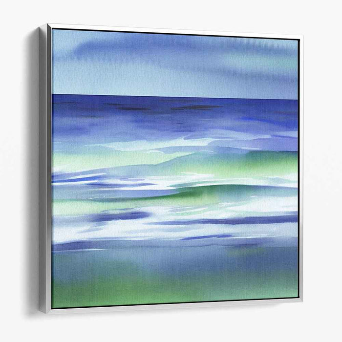 Green Watercolor Sea #001