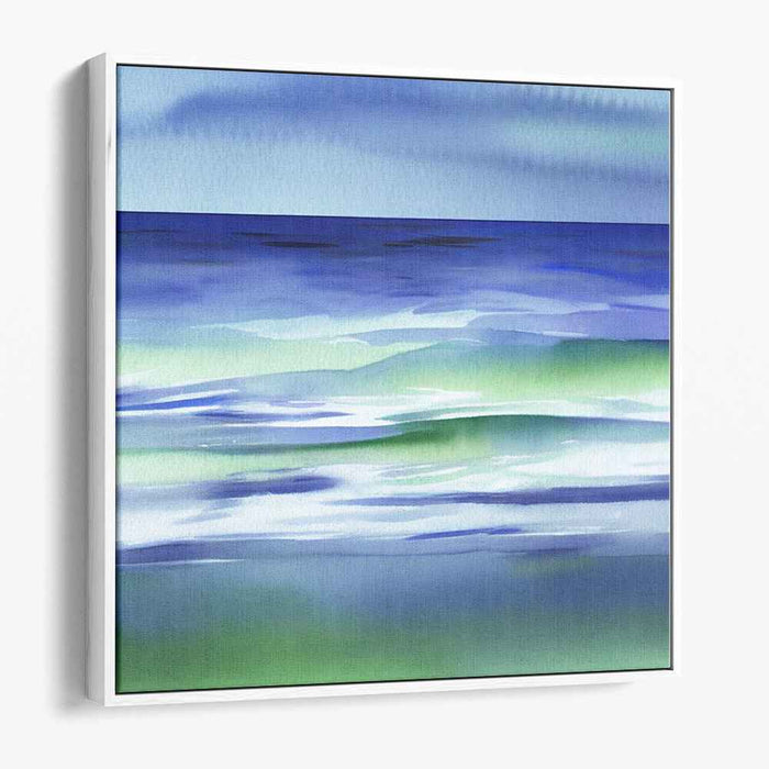 Green Watercolor Sea #001