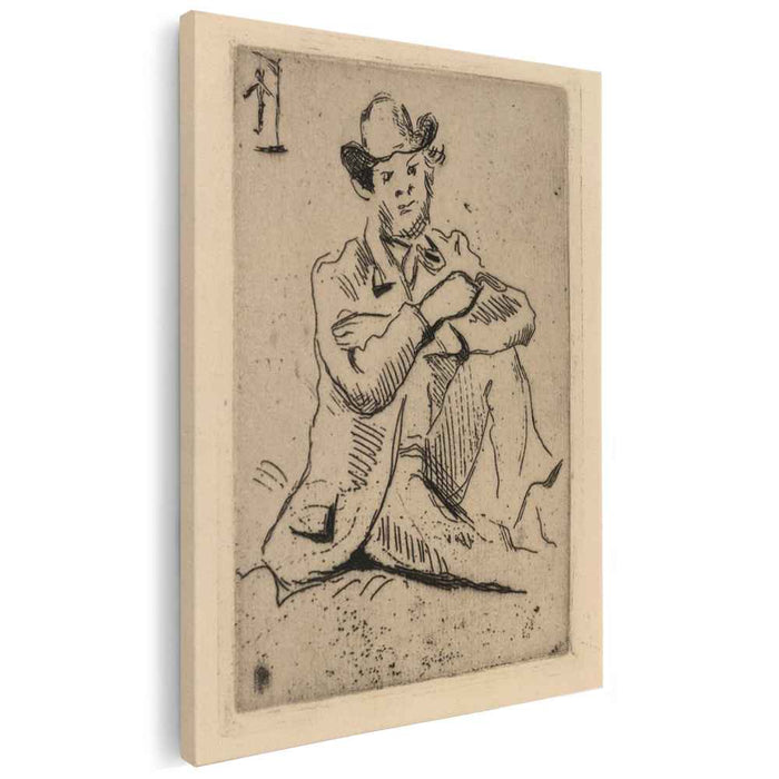 Guillaumin with the Hanged Man (1873) by Paul Cezanne