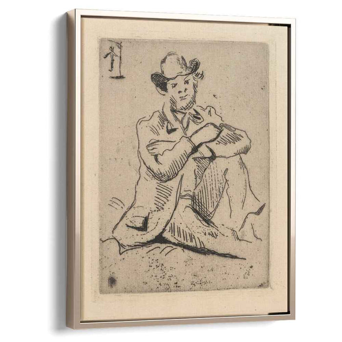 Guillaumin with the Hanged Man (1873) by Paul Cezanne