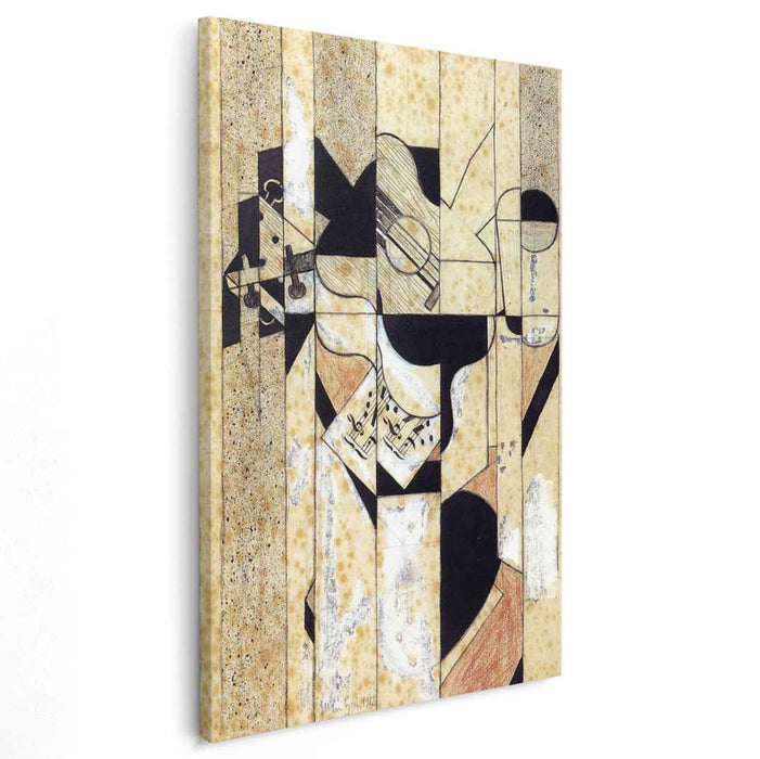 Guitar and Glass (1912) by Juan Gris