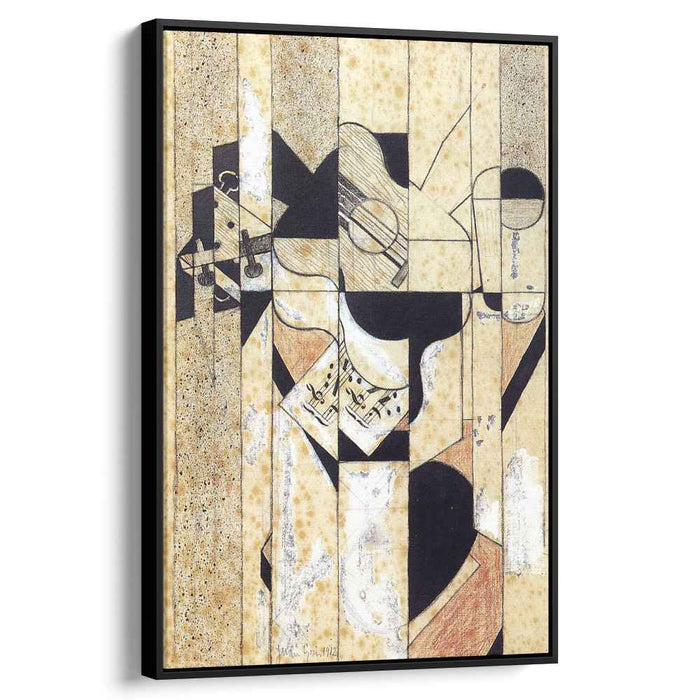 Guitar and Glass (1912) by Juan Gris