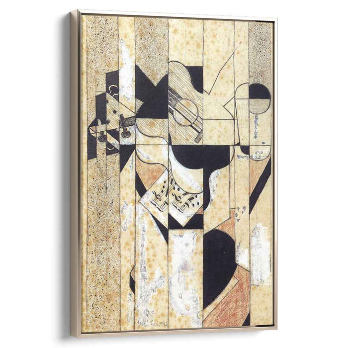 Guitar and Glass (1912) by Juan Gris