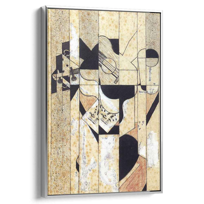 Guitar and Glass (1912) by Juan Gris