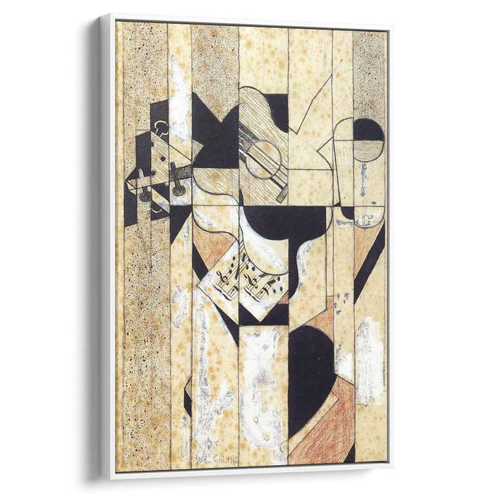 Guitar and Glass (1912) by Juan Gris