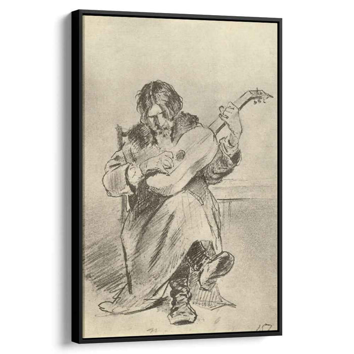 Guitarist-bach by Vasily Perov