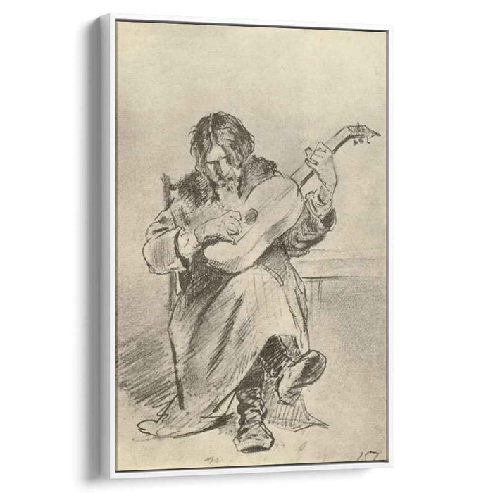 Guitarist-bach by Vasily Perov