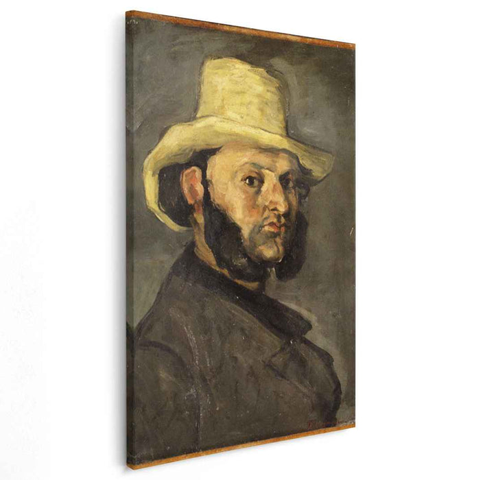 Gustave Boyer in a Straw Hat (1871) by Paul Cezanne