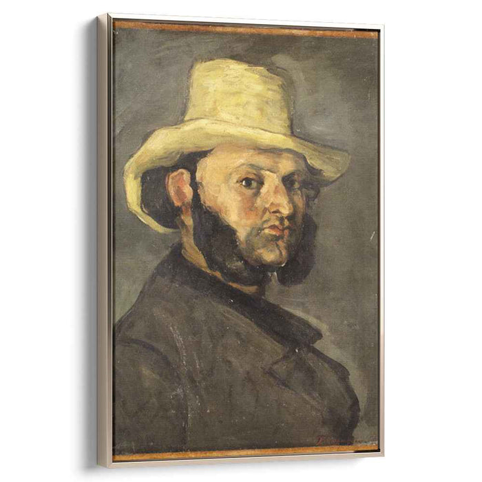 Gustave Boyer in a Straw Hat (1871) by Paul Cezanne