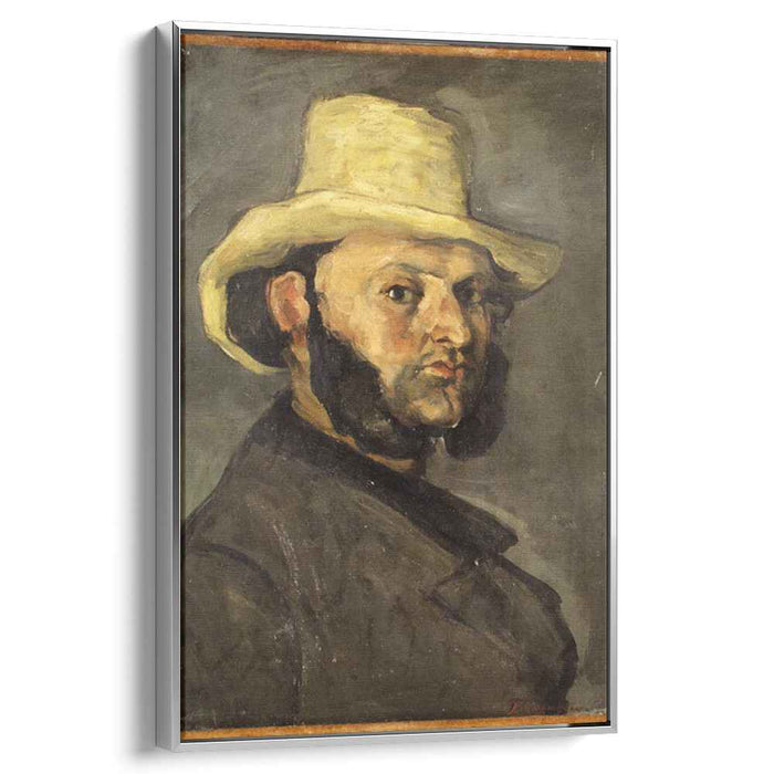 Gustave Boyer in a Straw Hat (1871) by Paul Cezanne