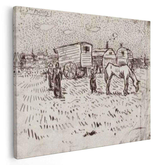 Gypsies at Saintes-Maries (1888) by Vincent van Gogh