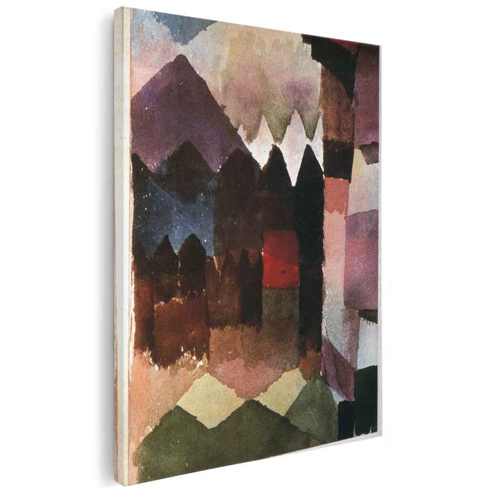 Foehn Wind in Marc's Garden (1915) by Paul Klee