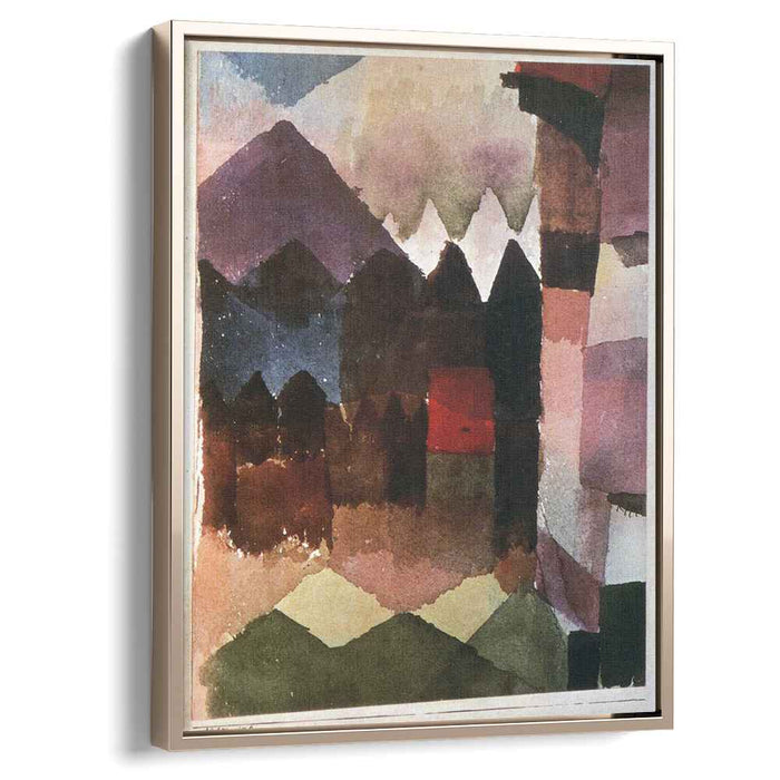 Foehn Wind in Marc's Garden (1915) by Paul Klee