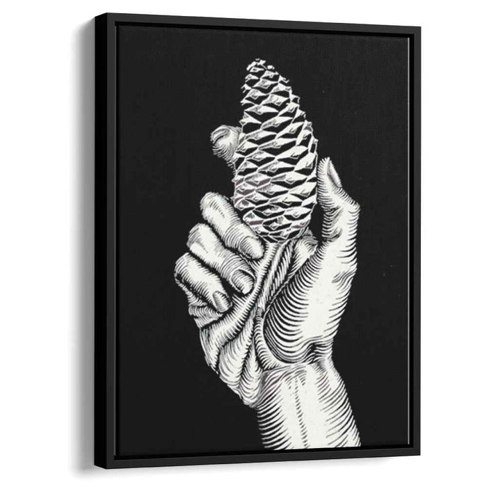 Hand with Fir Cone (1921) by M.C. Escher