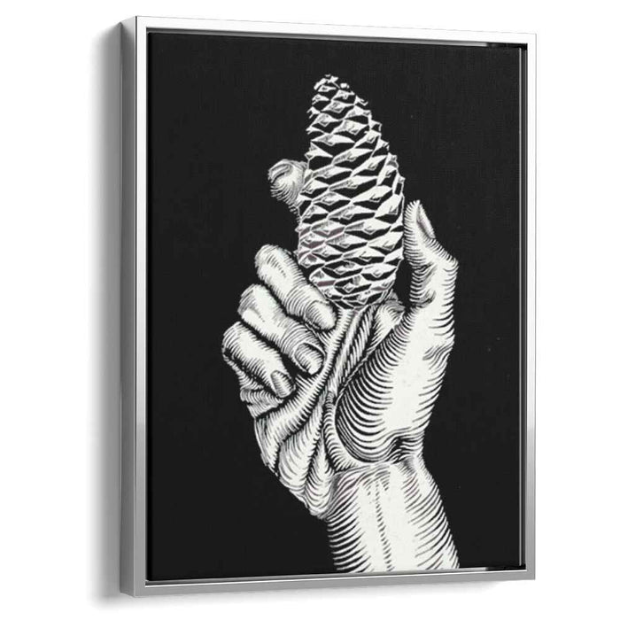 Hand with Fir Cone (1921) by M.C. Escher
