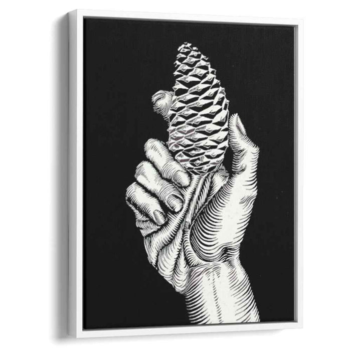 Hand with Fir Cone (1921) by M.C. Escher