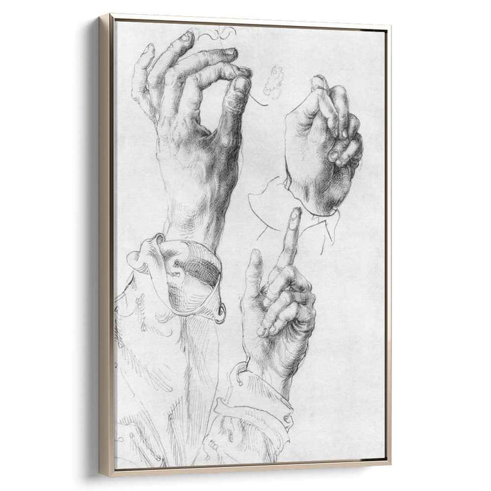 Study of Three Hands (1494) by Albrecht Durer