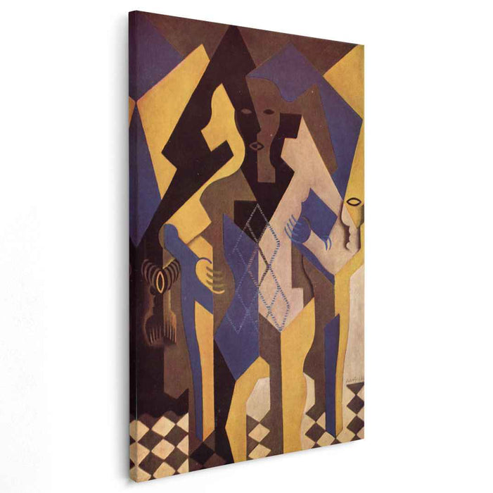 Harlequin at a Table (1919) by Juan Gris