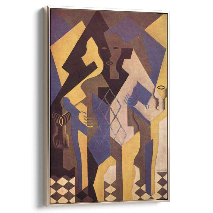 Harlequin at a Table (1919) by Juan Gris