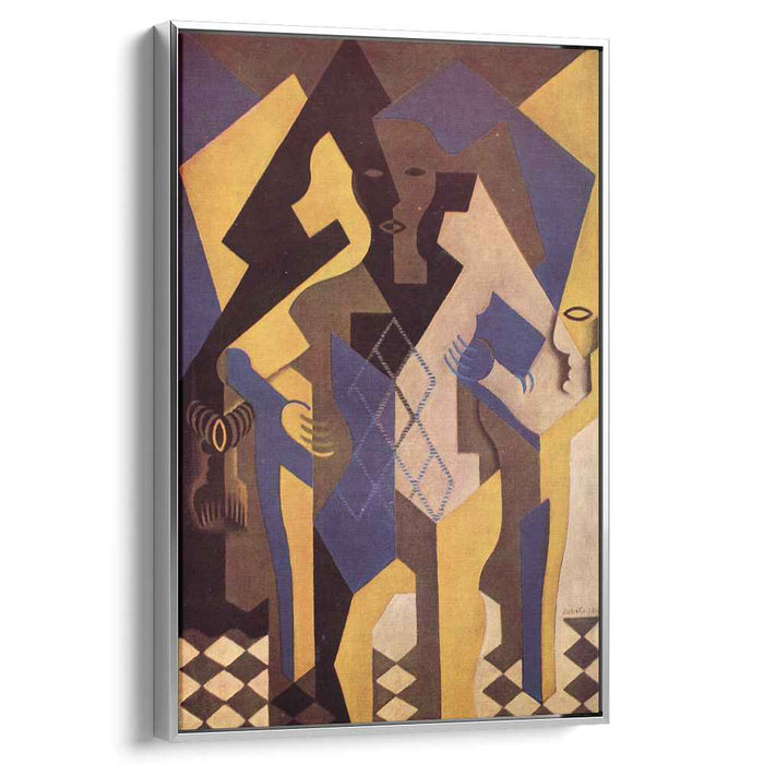 Harlequin at a Table (1919) by Juan Gris