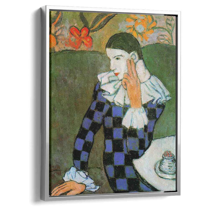 Harlequin leaning (1901) by Pablo Picasso