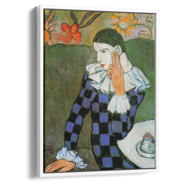 Harlequin leaning (1901) by Pablo Picasso