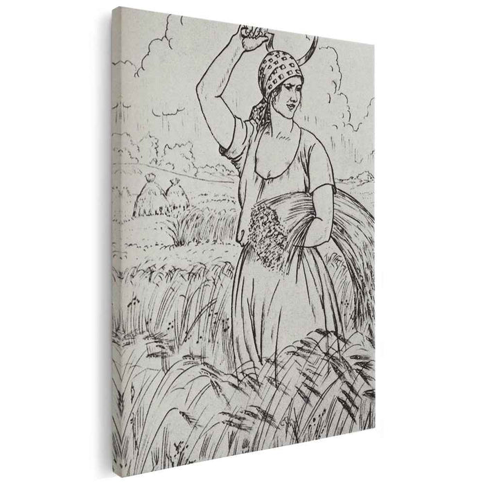 Harvester (1924) by Boris Kustodiev