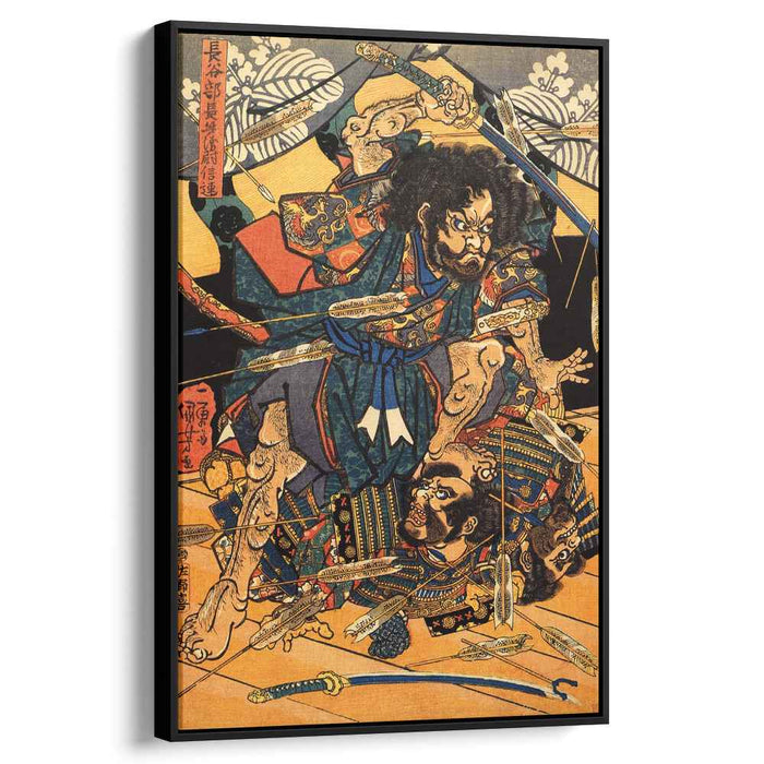 Hasebe Nobutsura during the taira attack on the takakura palace by Utagawa Kuniyoshi