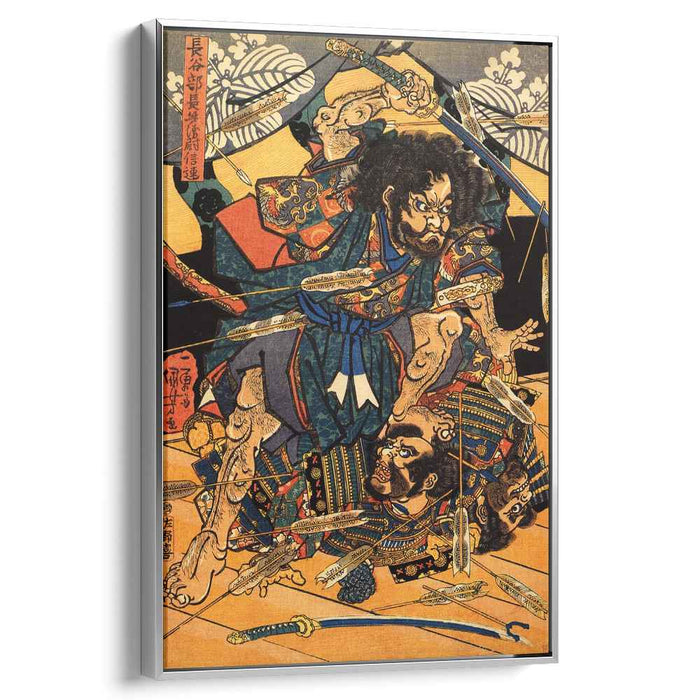 Hasebe Nobutsura during the taira attack on the takakura palace by Utagawa Kuniyoshi