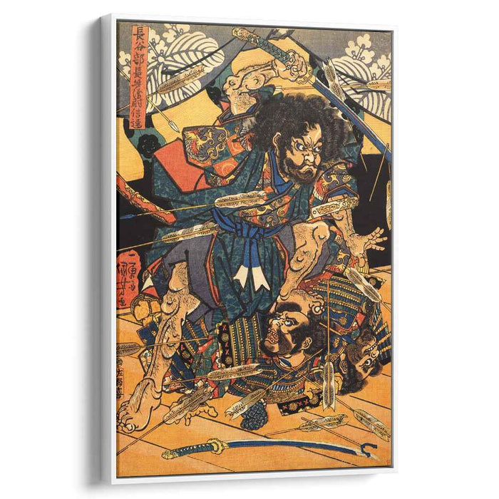 Hasebe Nobutsura during the taira attack on the takakura palace by Utagawa Kuniyoshi