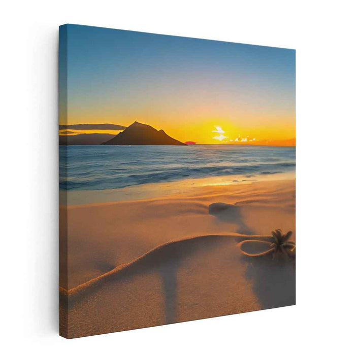 Oceanic Utopia: A Coastal Paradise Canvas Art