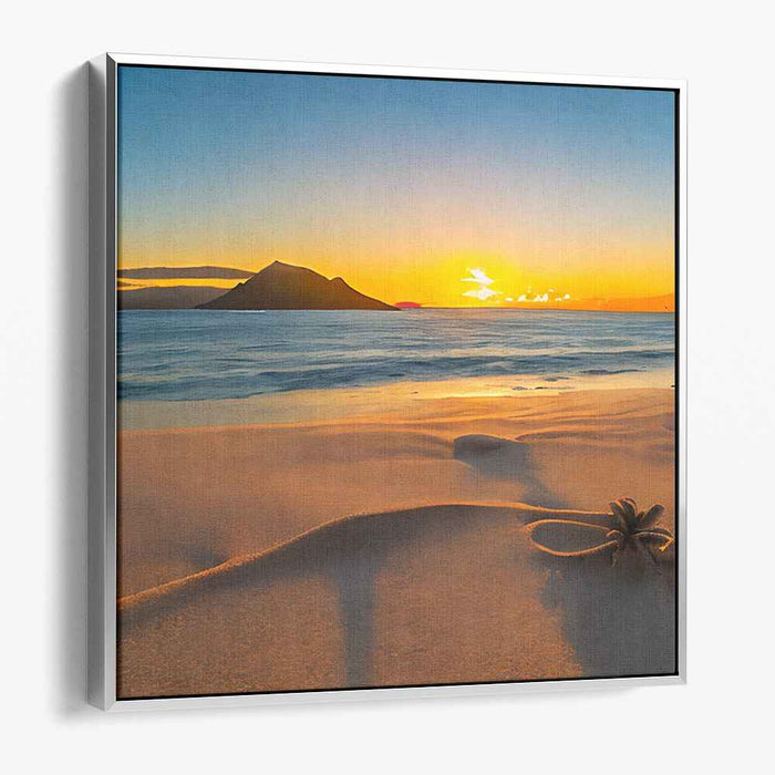 Oceanic Utopia: A Coastal Paradise Canvas Art