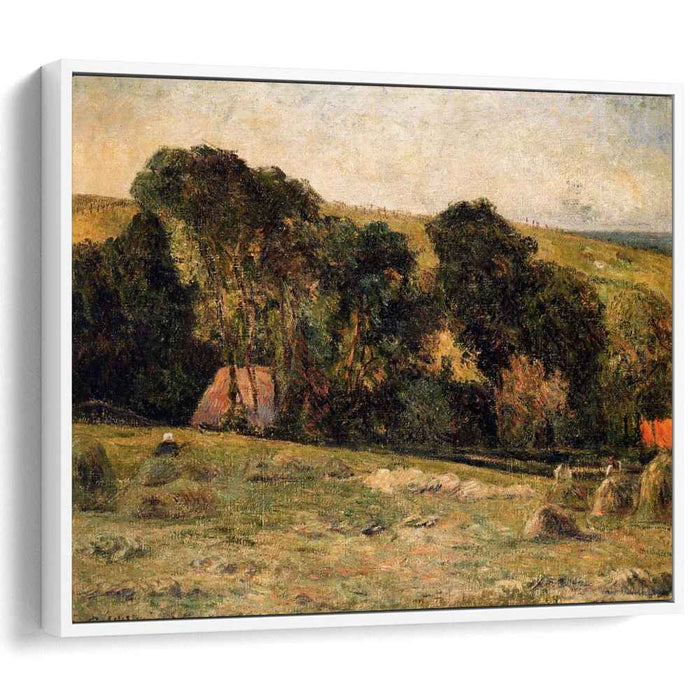 Haymaking near Dieppe (1885) by Paul Gauguin