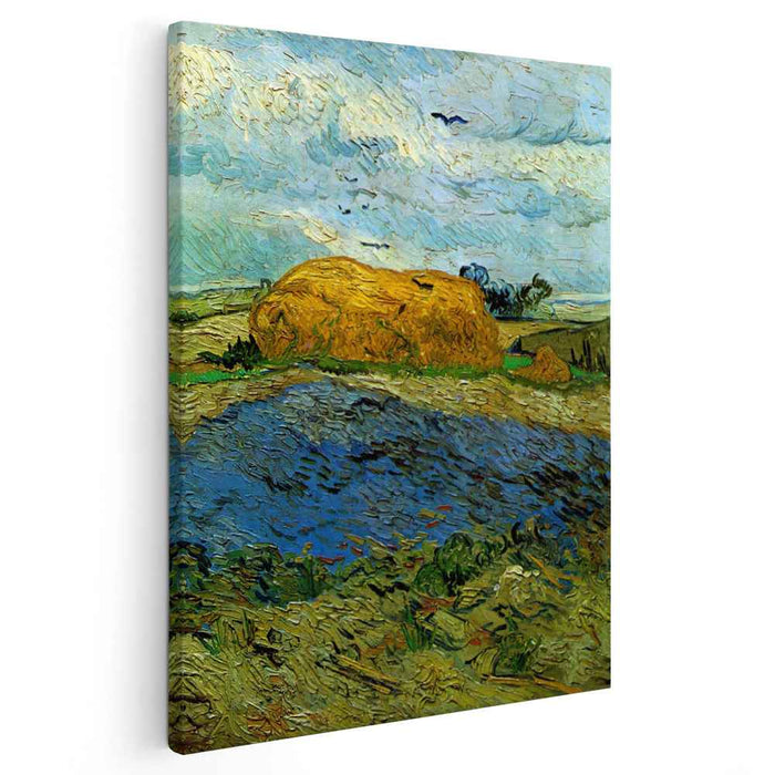 Haystack under a Rainy Sky (1890) by Vincent van Gogh